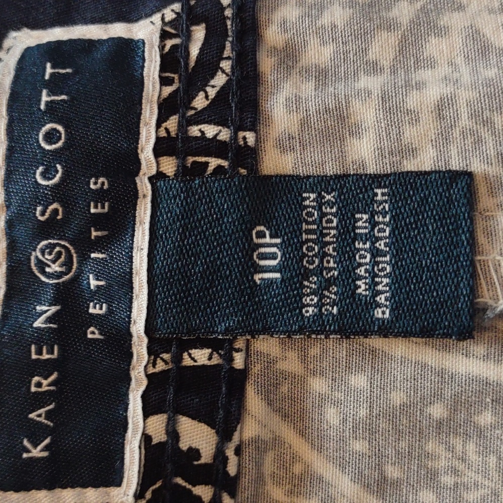 Karen Scott Petites Paisley Skirt Size 10P - Picture 5 of 5